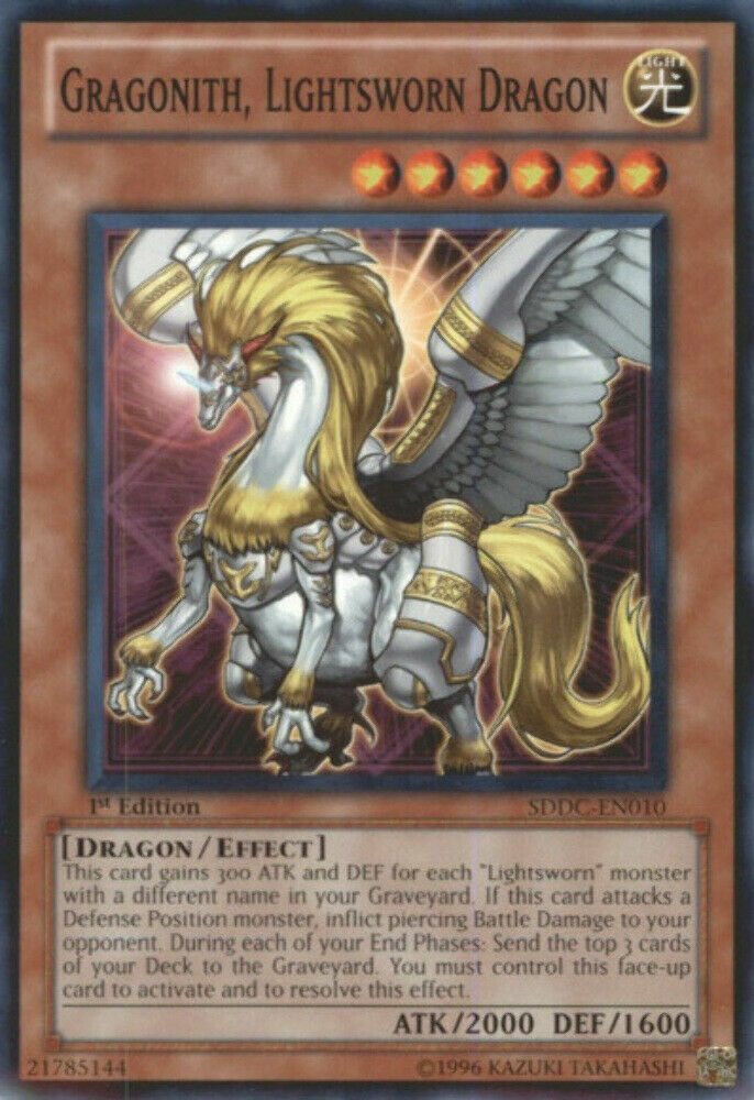 Gragonith, Lightsworn Dragon - SDDC-EN010 - Common - 1st Edition - YuGiOh