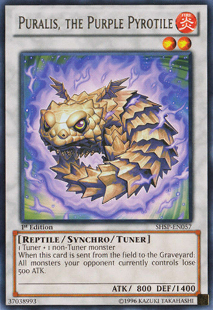 Puralis, The Purple Pyrotile - SHSP-EN057 - Rare - 1st Edition - YuGiOh