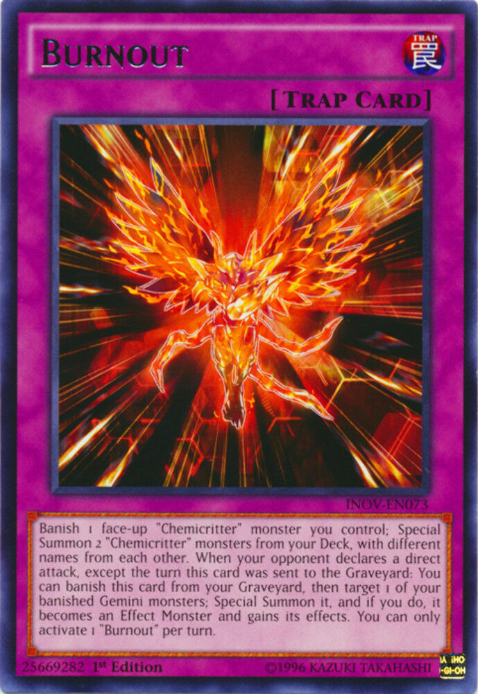 Burnout - INOV-EN073 - Rare - 1st Edition - YuGiOh