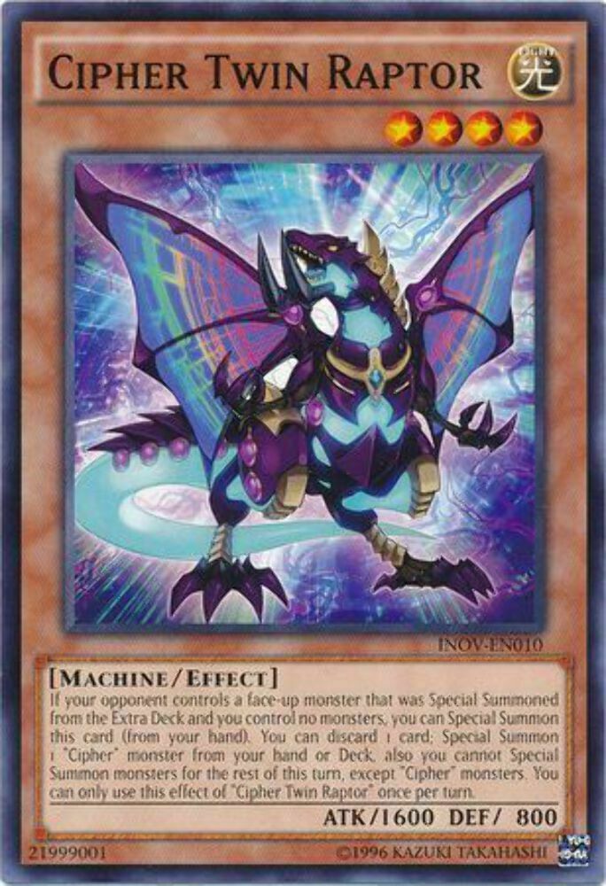 Cipher Twin Raptor - INOV-EN010 - Common - Unlimited Edition - YuGiOh