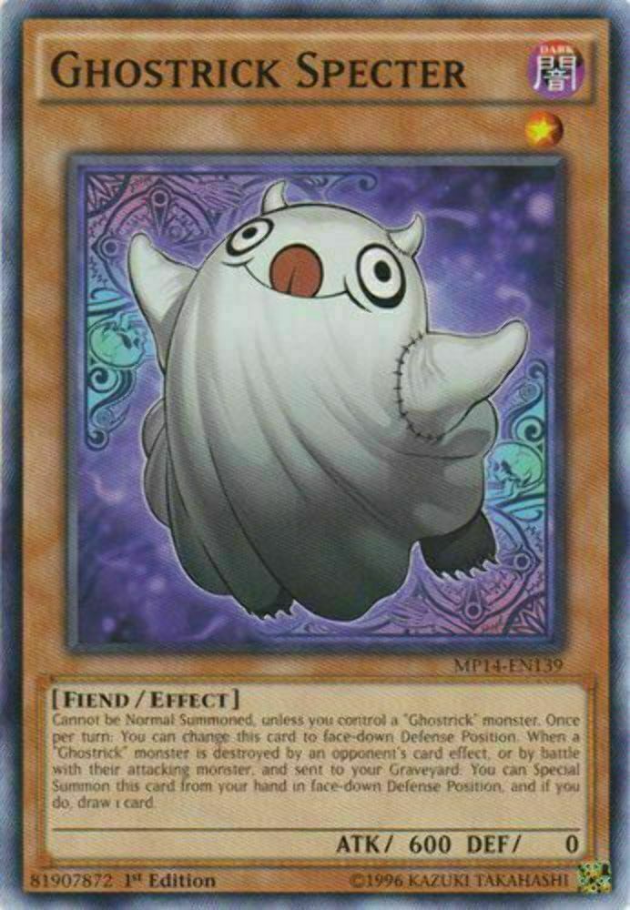 Ghostrick Specter - MP14-EN139 - Common - 1st Edition - YuGiOh
