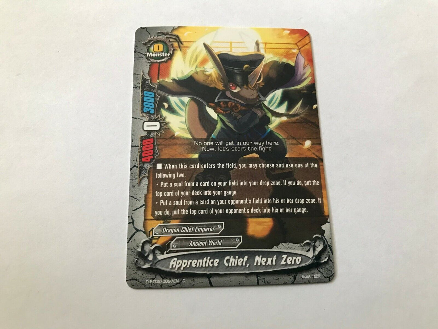 Apprentice Chief, Next Zero Common D-BT02/0097EN C Buddyfight