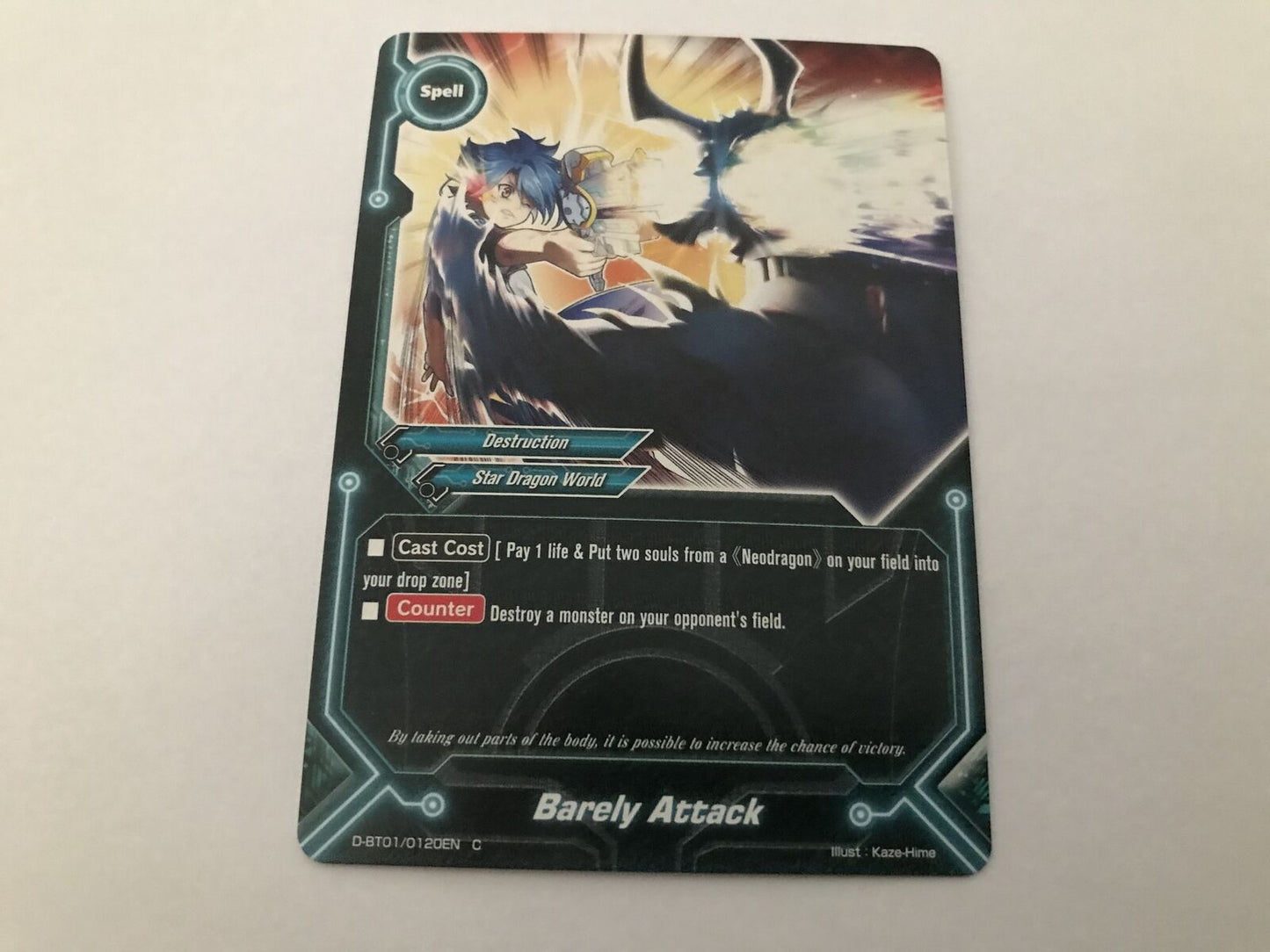 Barely Attack Common D-BT01/0120EN C Buddyfight
