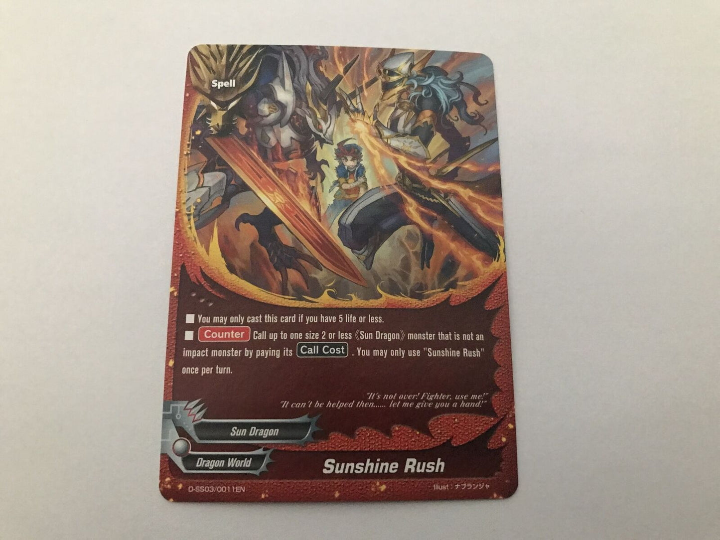 Sunshine Rush D-SS03/0011EN Buddyfight