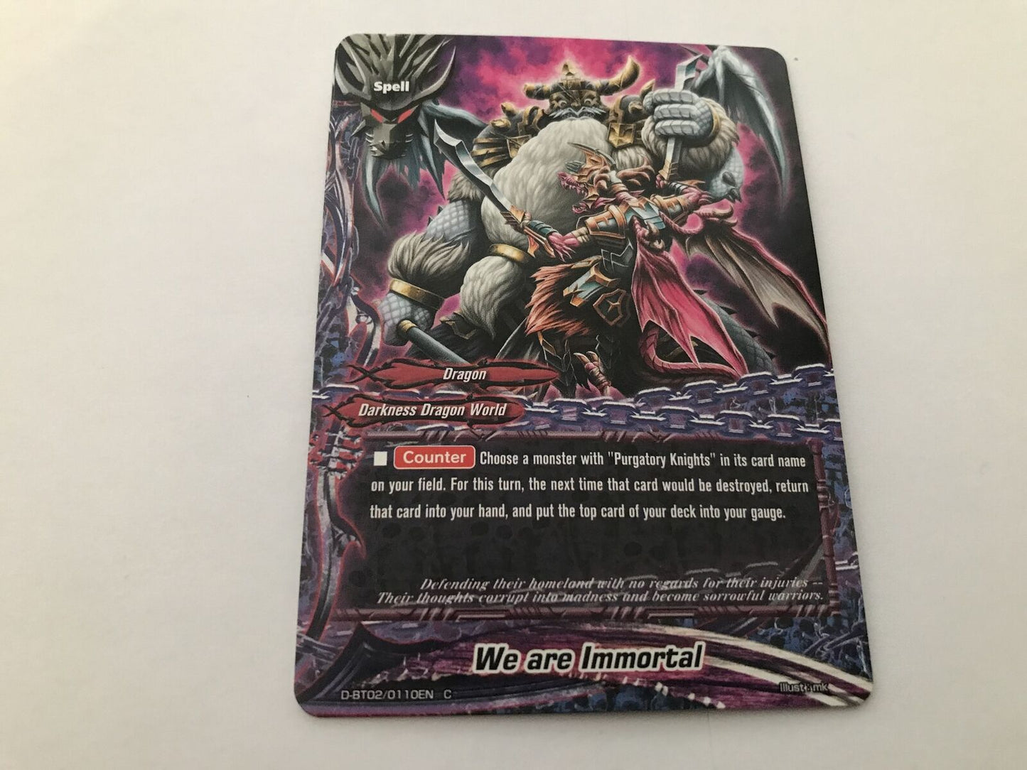 We Are Immortal Common D-BT02/0110EN C Buddyfight