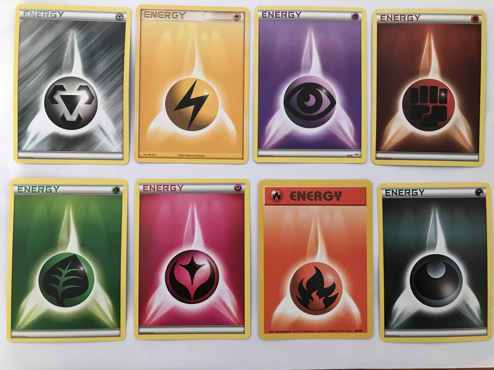 original pokemon energy cards Amazon.com: Pokemon 90 Cards Basic Energy Pack (10 of each type) : Toys &  Games main image 0