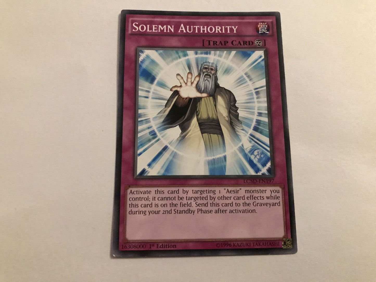 Solemn Authority - LC5D-EN197 - Common - 1st Edition - YuGiOh