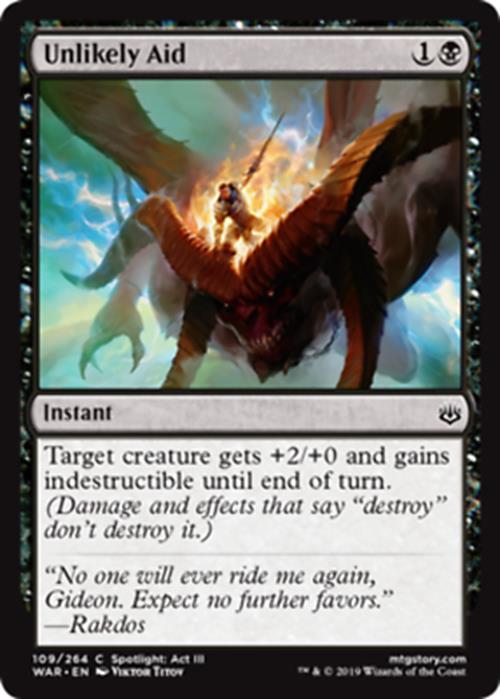 Unlikely Aid - War of the Spark - MTG
