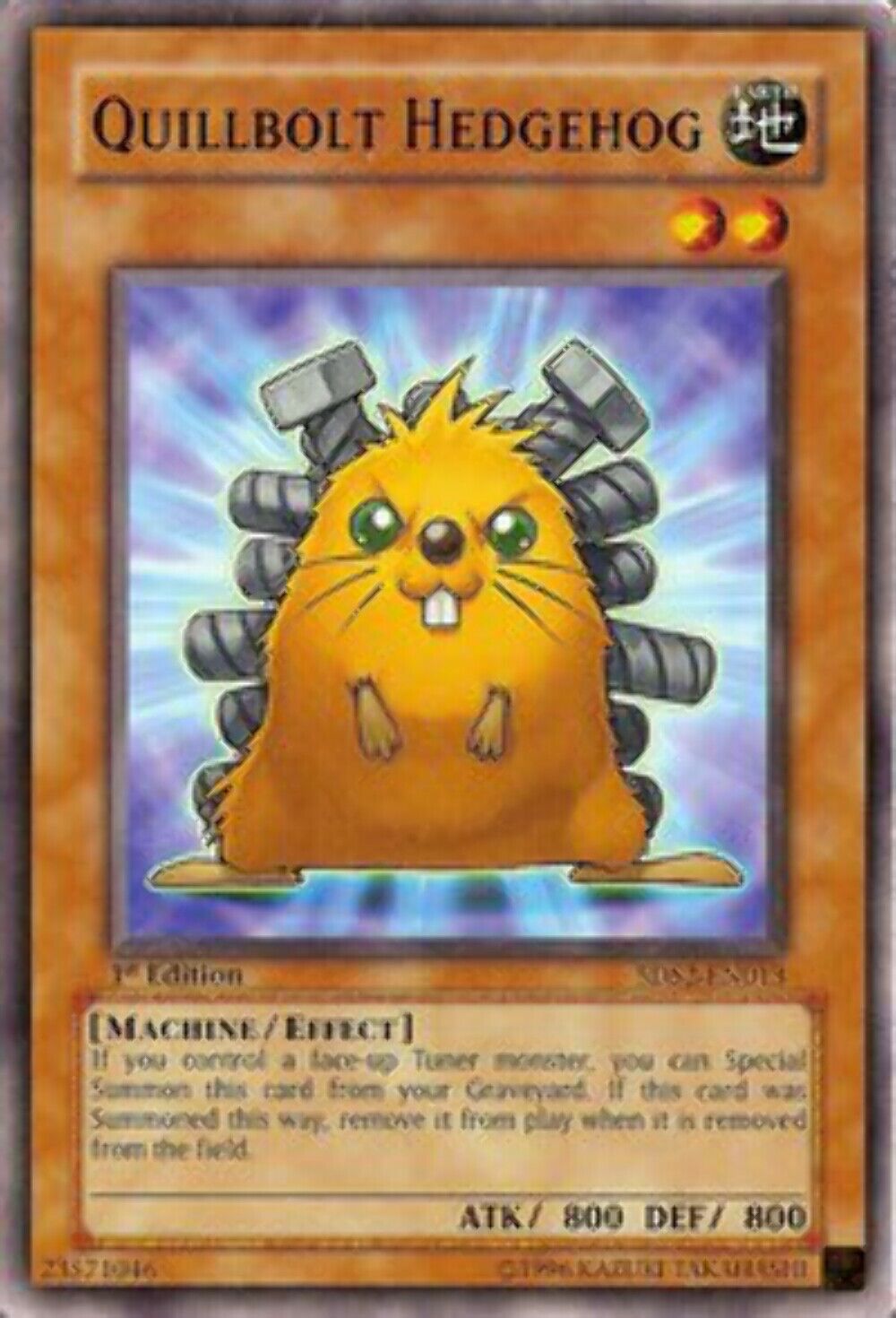 Quillbolt Hedgehog - 5DS2-EN013 - Common - 1st Edition - YuGiOh