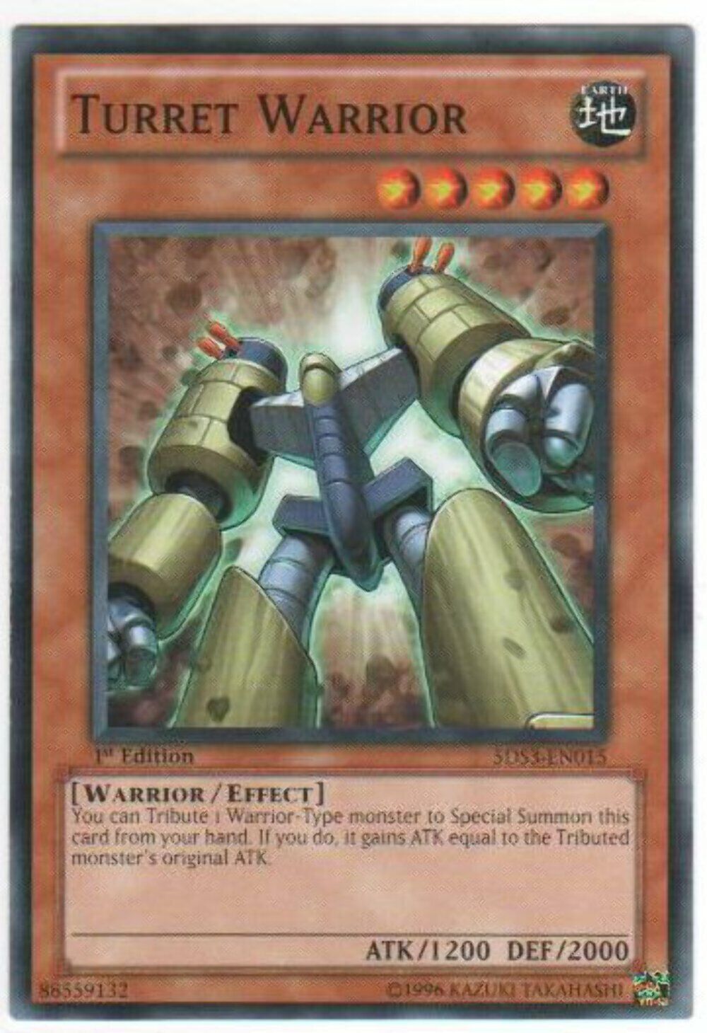 Turret Warrior - 5DS3-EN015 - Common - 1st Edition - YuGiOh