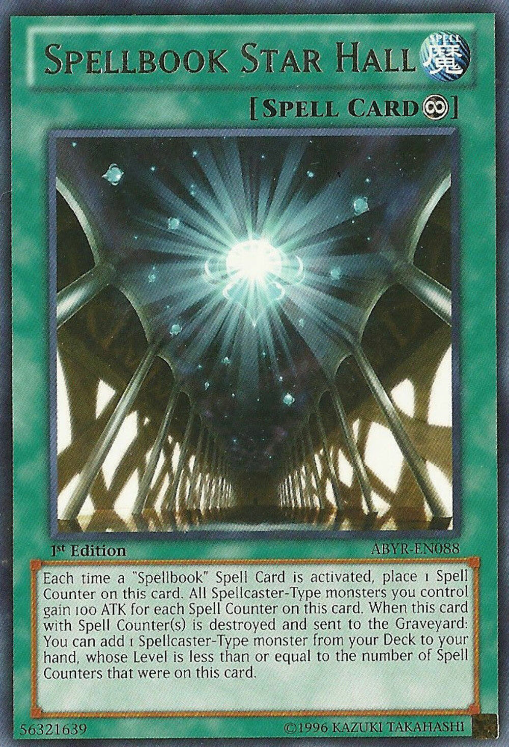 Spellbook Star Hall - ABYR-EN088 - Rare - 1st Edition - YuGiOh