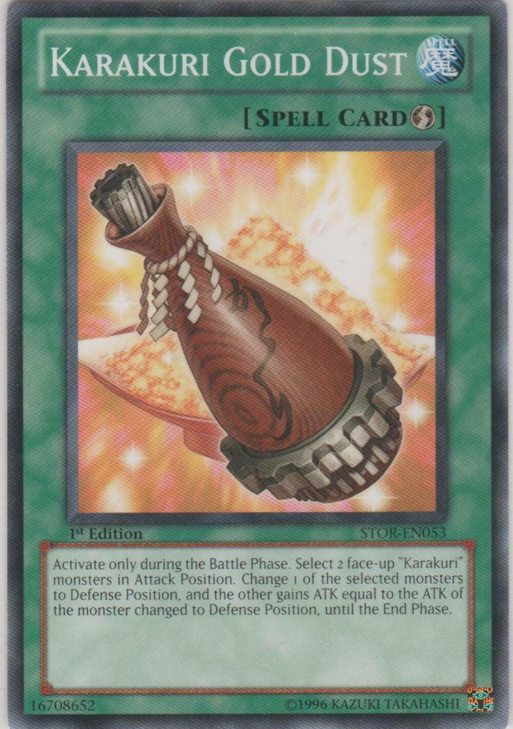 Karakuri Gold Dust - STOR-EN053 - Common - Unlimited Edition - YuGiOh