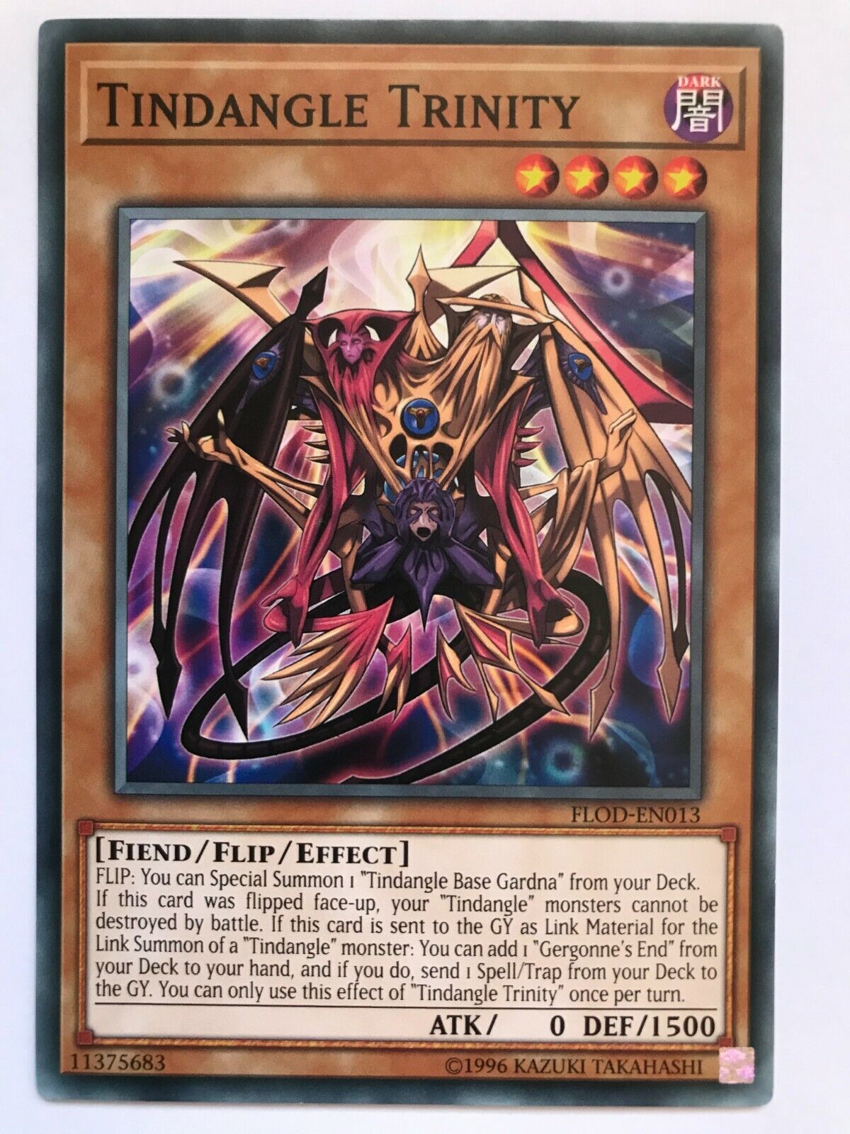 Tindangle Trinity - FLOD-EN013 - Common - Unlimited Edition - YuGiOh
