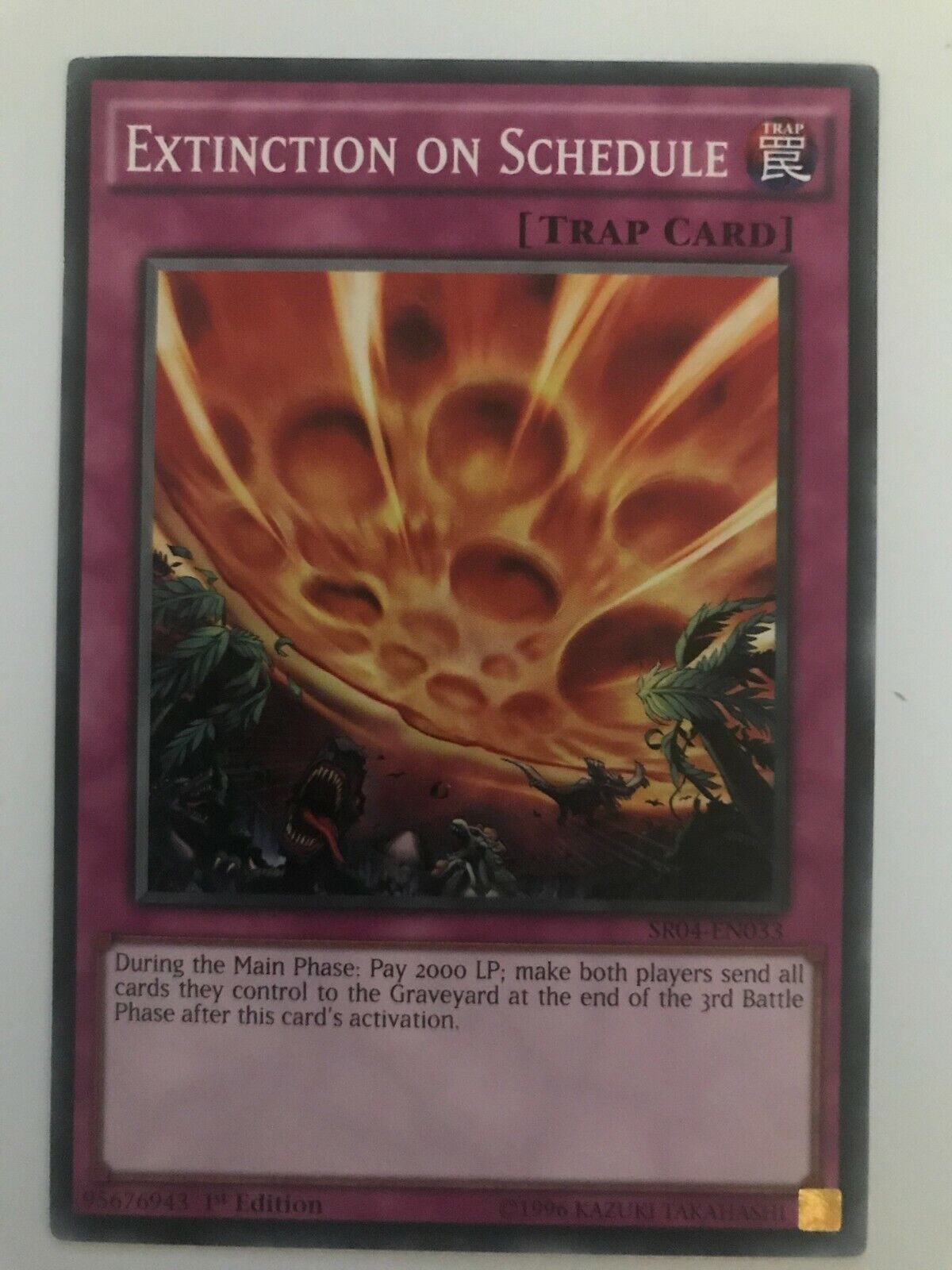 Extinction On Schedule - SR04-EN033 - Common - 1st Edition - YuGiOh