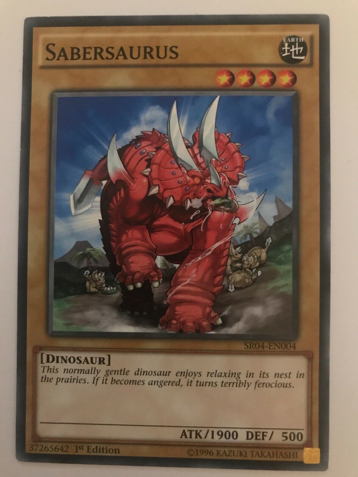 Sabersaurus - SR04-EN004 - Common - 1st Edition - YuGiOh