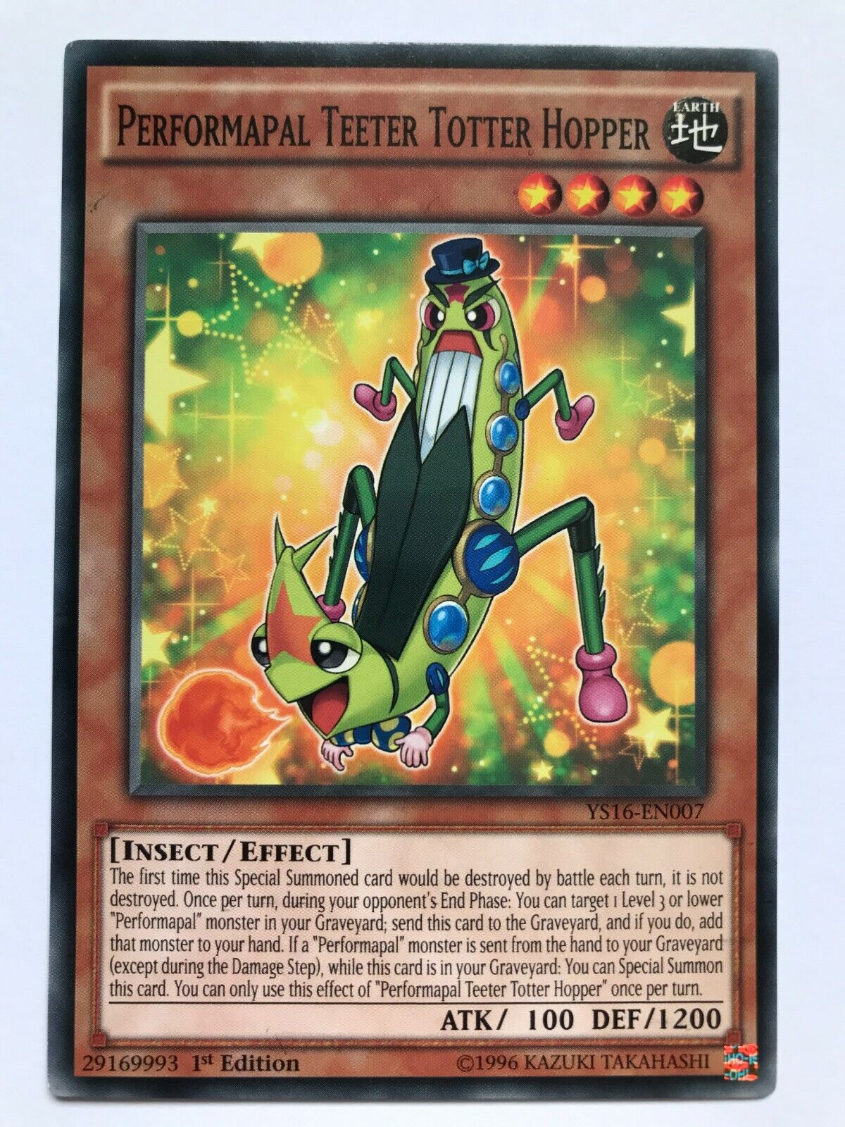Performapal Teeter Totter Hopper - YS16-EN007 - Common - 1st Edition - YuGiOh