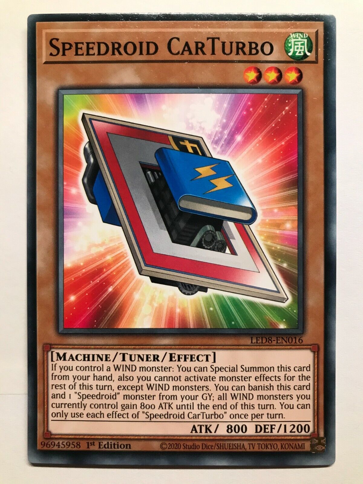 Speedroid CarTurbo - LED8-EN016 - Common - 1st Edition - YuGiOh