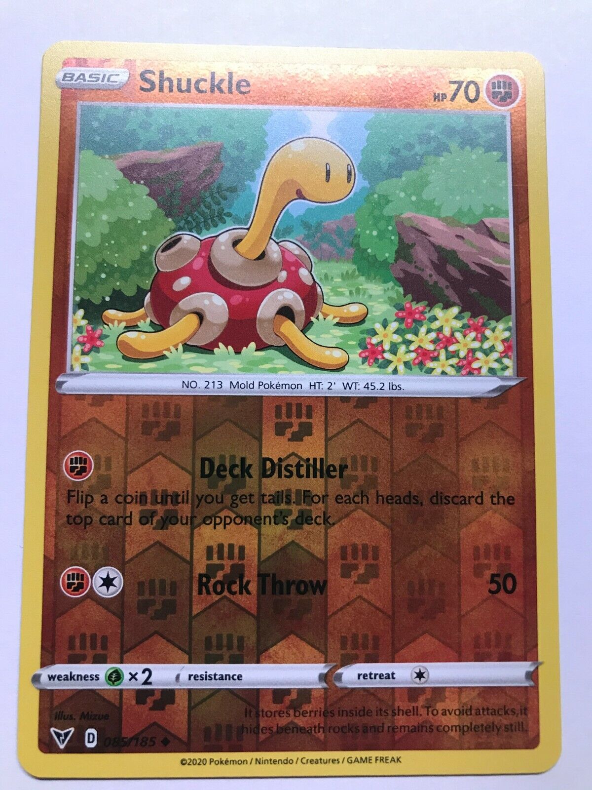 Shuckle - 085/185 - Uncommon Reverse Holo - Vivid Voltage