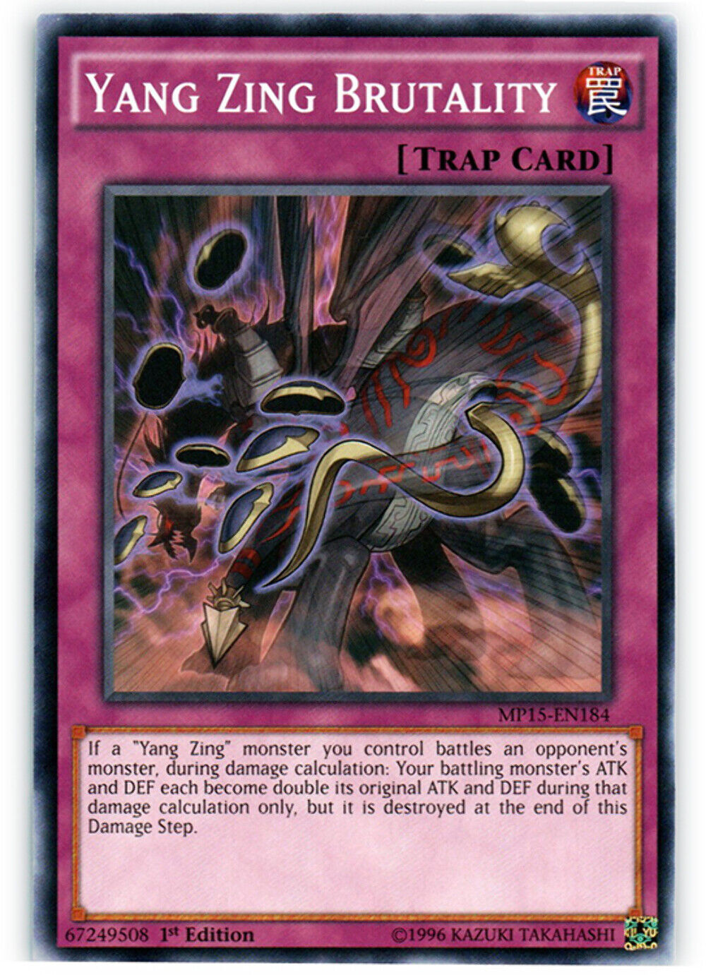 Yang Zing Brutality - MP15-EN184 - Common - 1st Edition