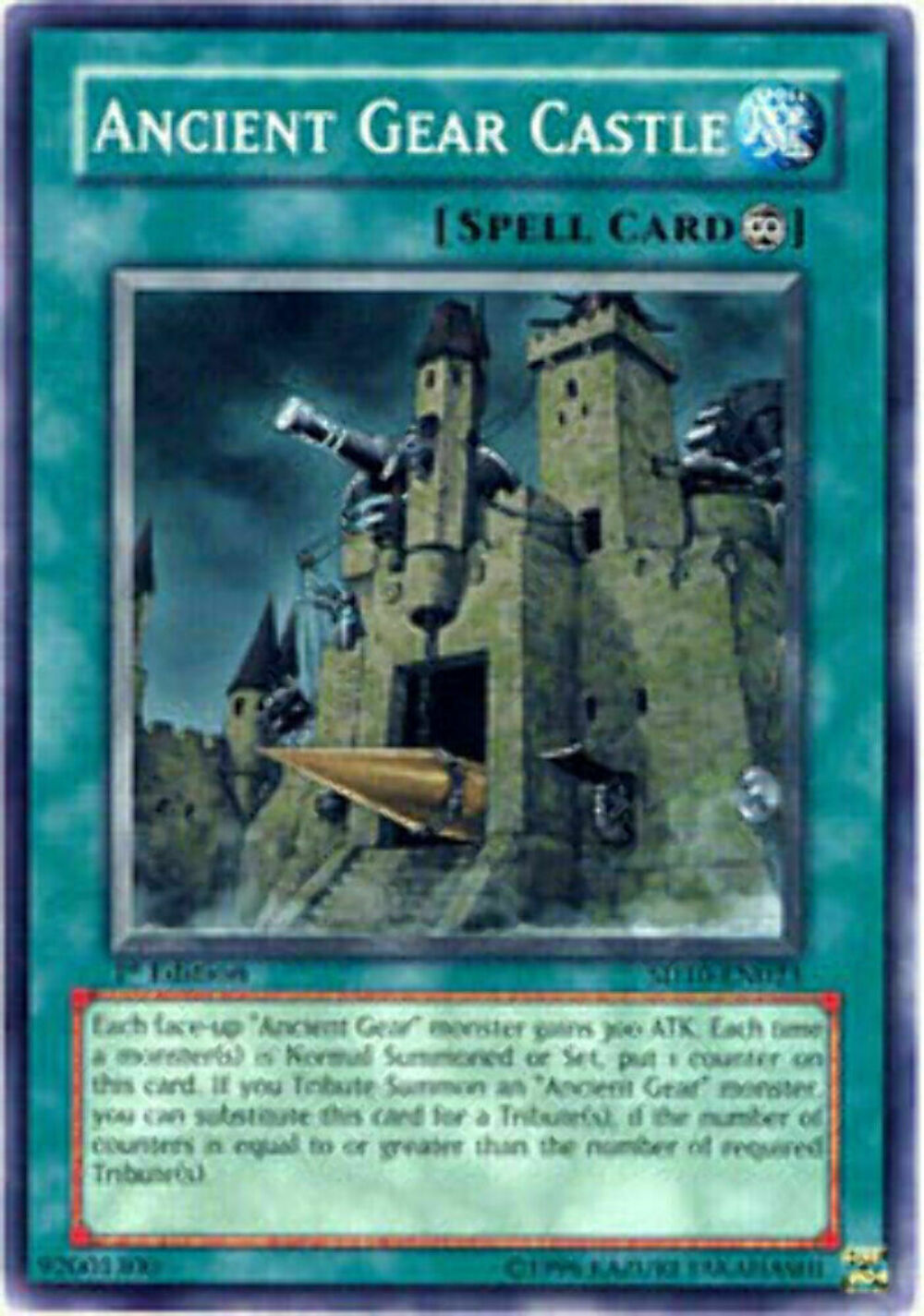 Ancient Gear Castle - SD10-EN023 - Common - 1st Edition - YuGiOh LP
