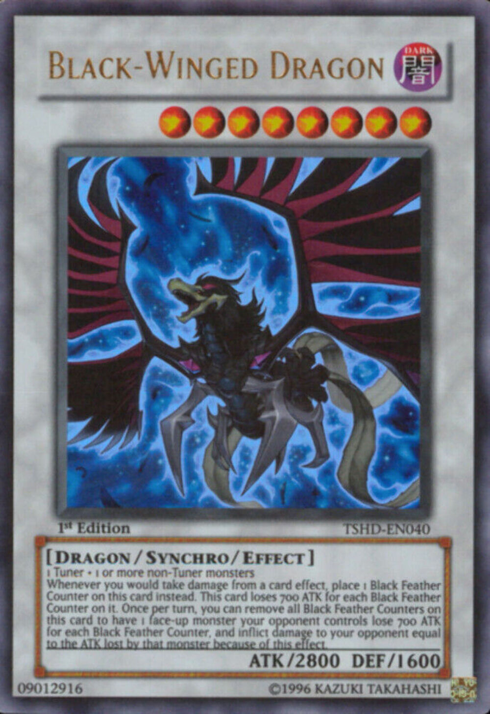 Black-Winged Dragon - TSHD-EN040 - Ultra Rare - Unlimited Edition - VLP