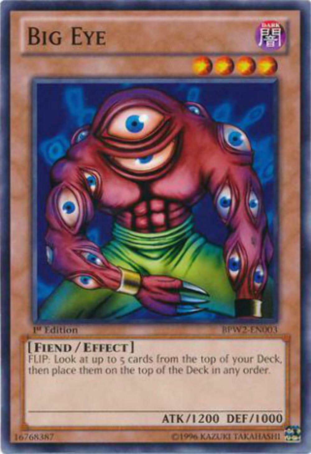 Big Eye - WGRT-EN003 - Common - 1st Edition - YuGiOh