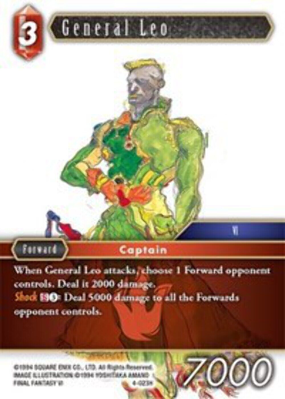 General Leo - 4-023H OPUS 4 Final Fantasy TCG
