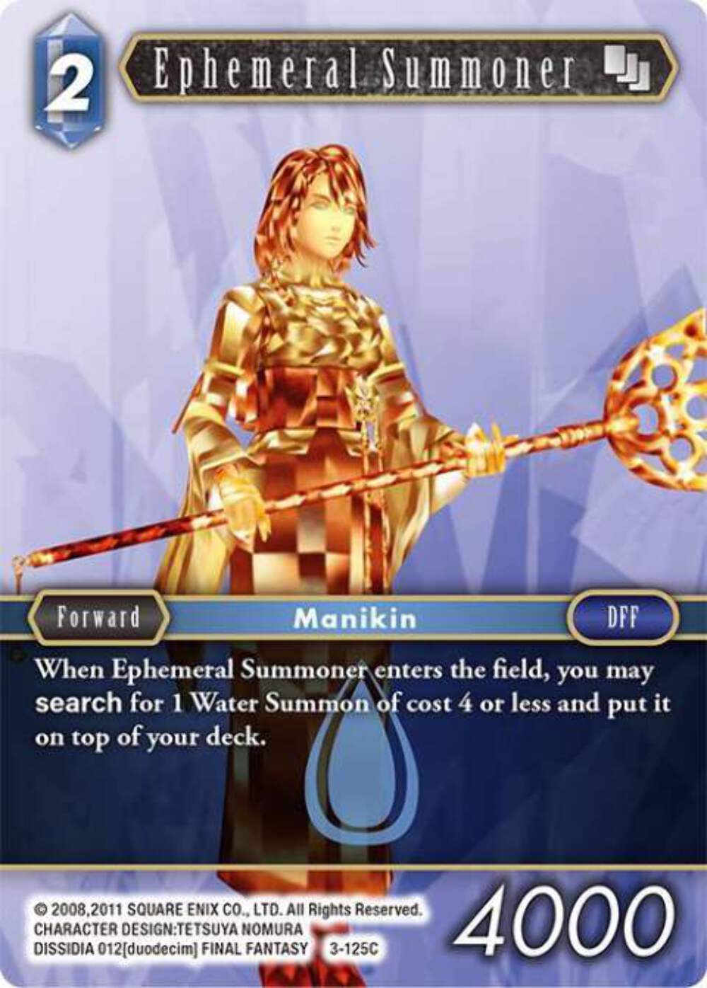 Ephemeral Summoner - 3-125C OPUS 3 Final Fantasy TCG