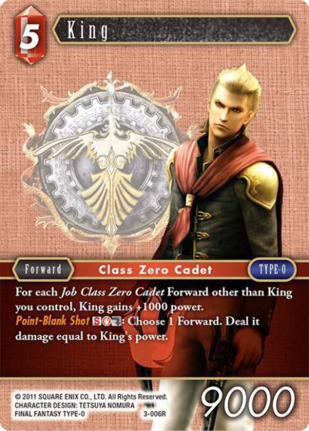 King - 3-006R OPUS 3 Final Fantasy TCG