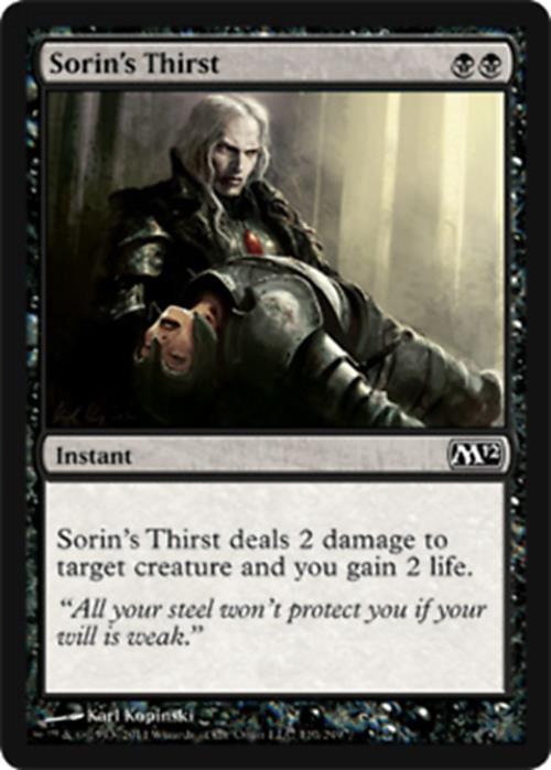 Sorin's Thirst Magic 2012 - MTG