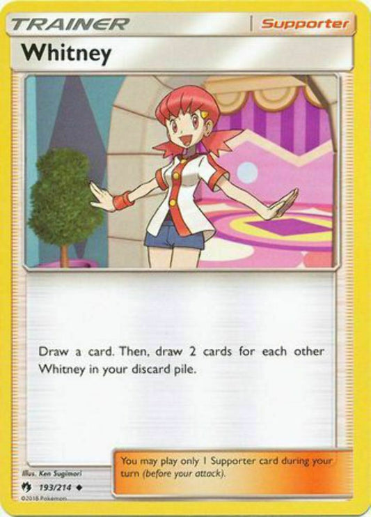 Whitney - 193/214 - Uncommon - Pokemon Lost Thunder
