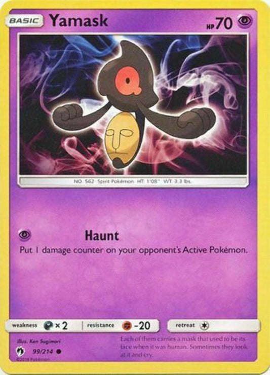 Yamask - 99/214 - Common - Pokemon Lost Thunder