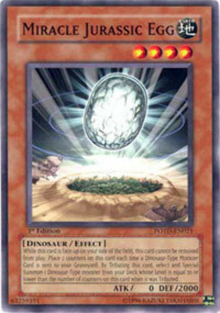 Miracle Jurassic Egg - POTD-EN021 - Common - 1st Edition - YuGiOh