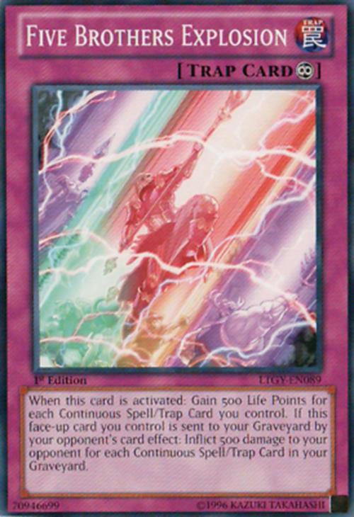 Five Brothers Explosion - LTGY-EN089 - Common - 1st Edition - YuGiOh