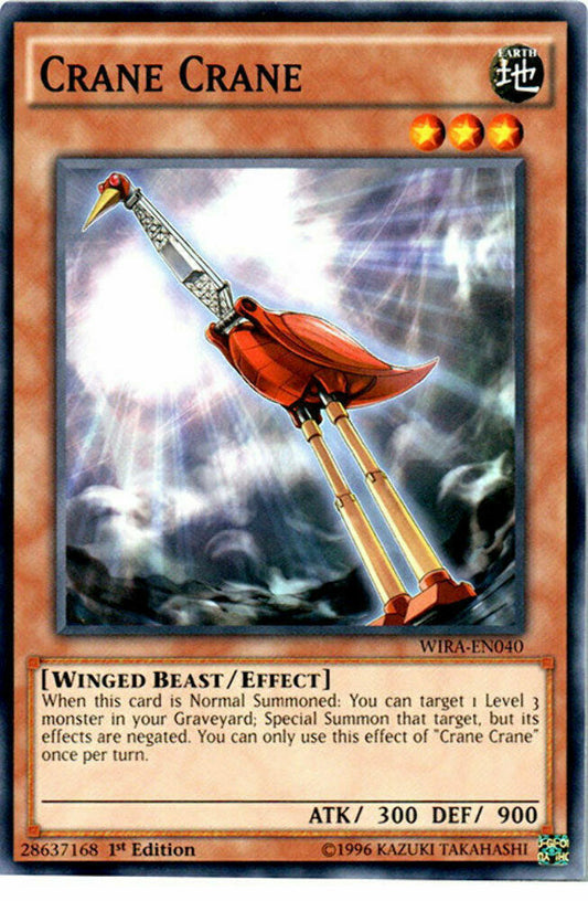 Crane Crane - WIRA-EN040 - Common - 1st Edition - YuGiOh