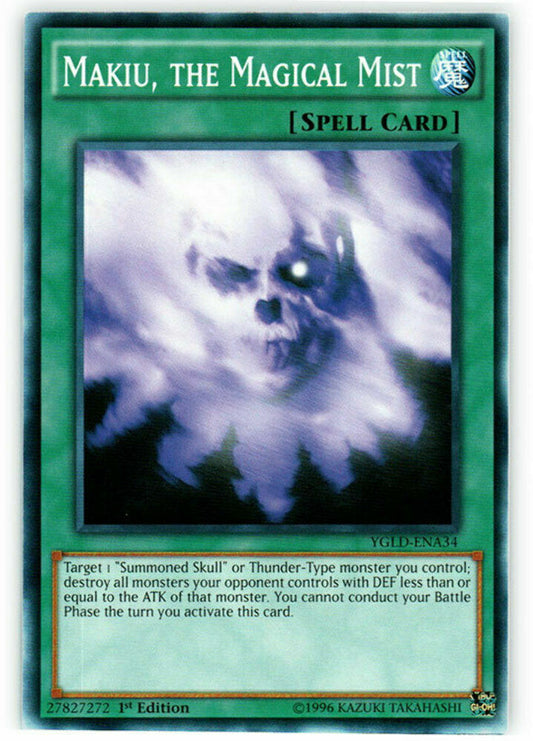 Makiu, the Magical Mist - YGLD-ENA34 - Common - 1st Edition - YuGiOh