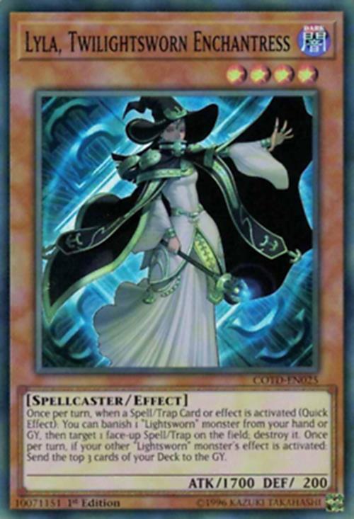 Lyla, Twilightsworn Enchantress - COTD-EN025 - Super Rare - 1st Edition - YuGiOh