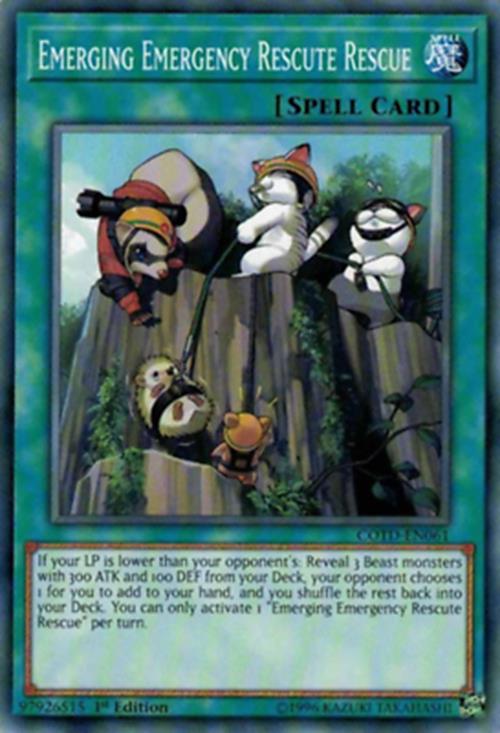 Emerging Emergency Rescute Rescue - COTD-EN061 - Common - 1st Edition - YuGiOh