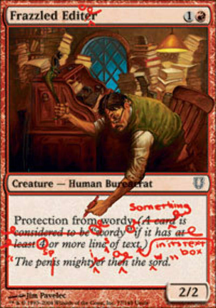 Frazzled Editor Unhinged - MTG