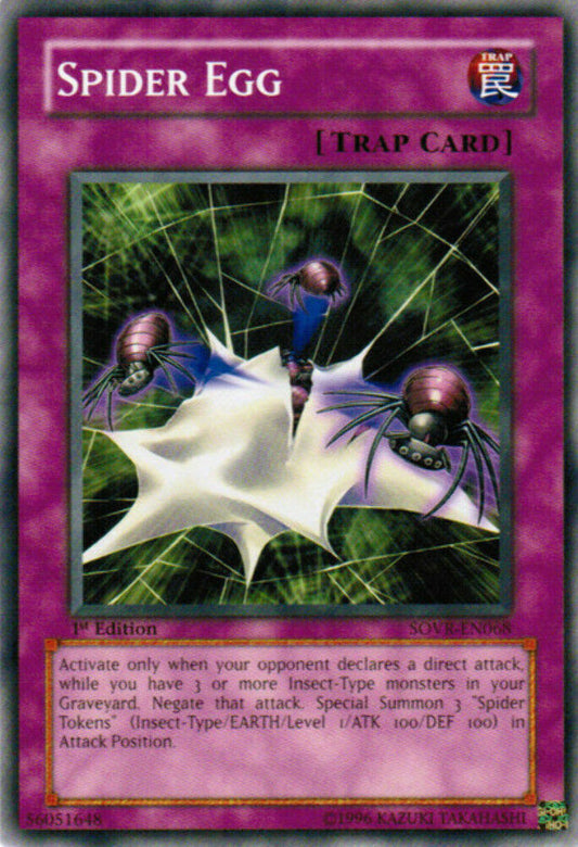 Spider Egg - SOVR-EN068 - Common - Unlimited Edition - YuGiOh