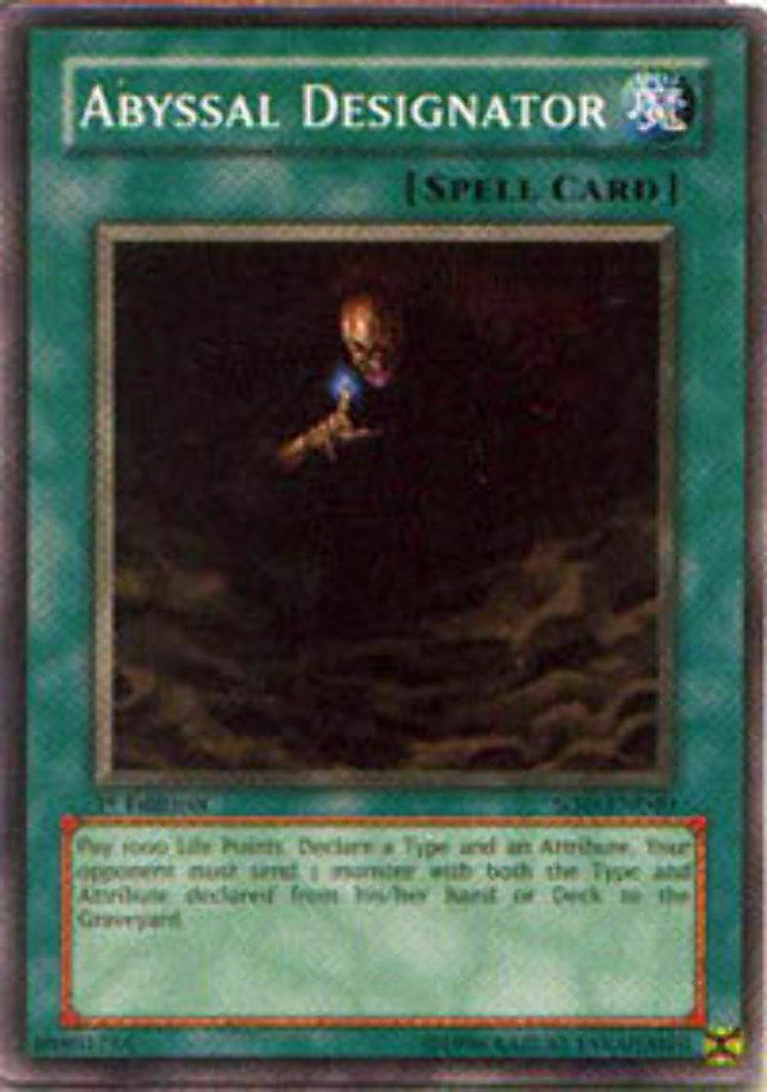 Abyssal Designator - SOD-EN040 - Common - Unlimited Edition - YuGiOh
