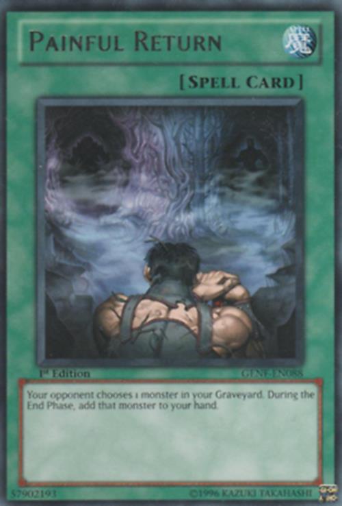 Painful Return - GENF-EN088 - Rare - Unlimited Edition- YuGiOh