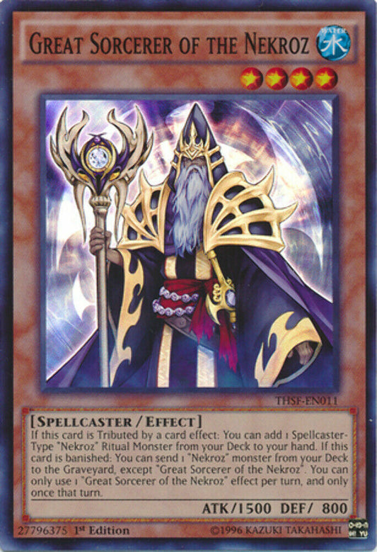 Great Sorcerer of the Nekroz - THSF-EN011 - Super Rare - 1st Edition - YuGiOh