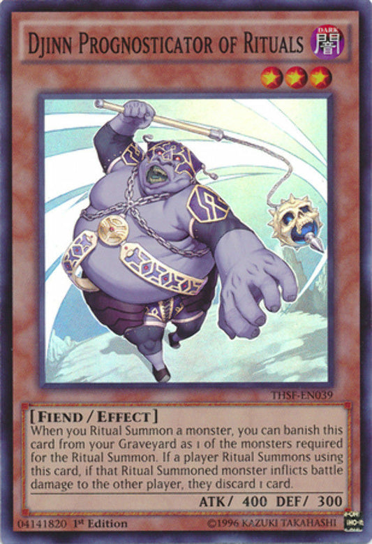 Djinn Prognosticator of Rituals - THSF-EN039 - Super Rare - 1st Edition - YuGiOh