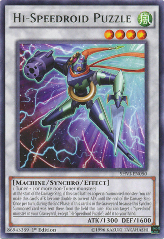 Hi-Speedroid Puzzle - SHVI-EN050 - Rare - 1st Edition - YuGiOh