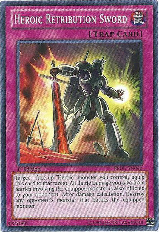 Heroic Retribution Sword - REDU-EN068 - Common - Unlimited Edition - YuGiOh