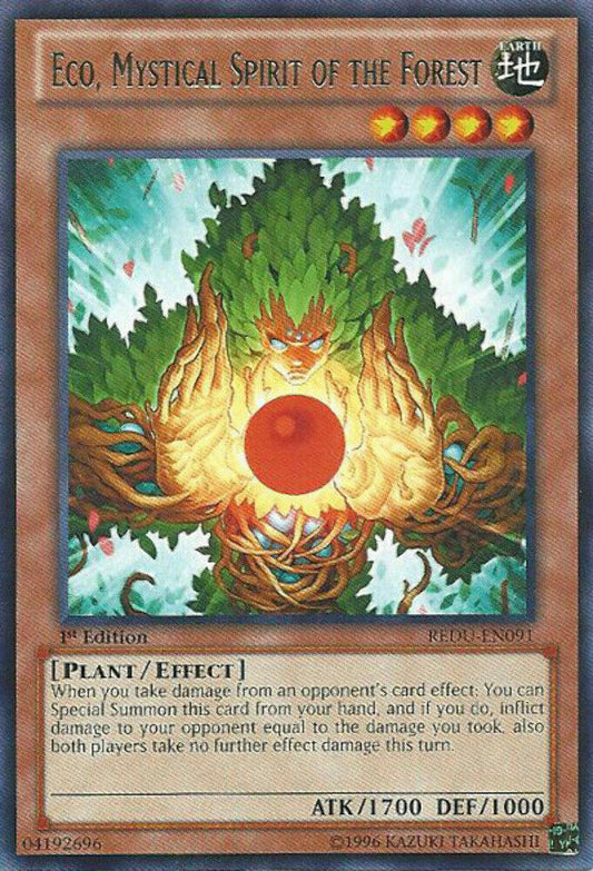 Eco, Mystical Spirit of the Forest - REDU-EN091 - Rare - Unlimited Edition - YuG