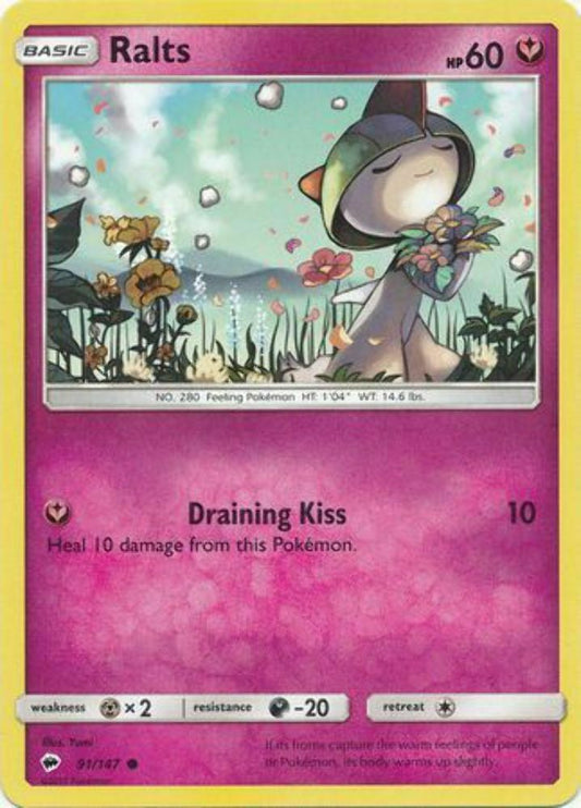 Ralts - 91/147 - Common - Pokemon Burning Shadows
