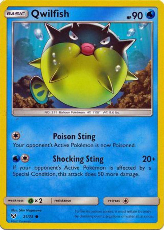 Qwilfish - 21/73 - Common - Pokemon Shining Legends