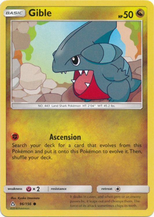 Gible - 96/156 - Common - Pokemon Ultra Prism